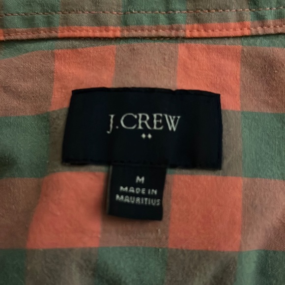 J. Crew Faded Buffalo Check Button Down Shirt - Size M - Classic Style - Picture 9 of 10